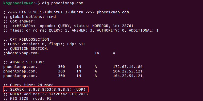 Configuration DNS