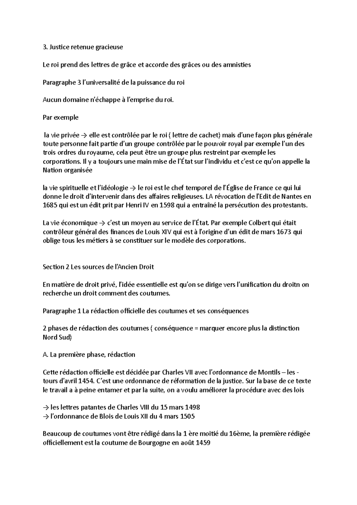 état grâce rédaction