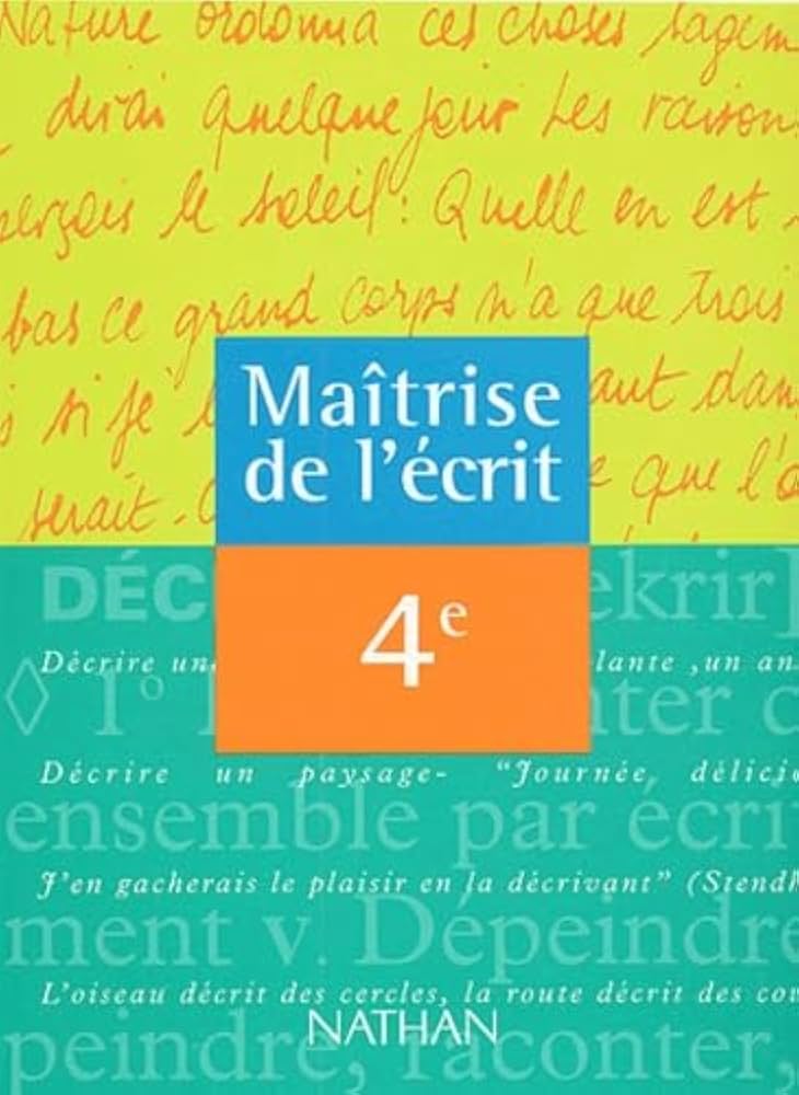 maîtrise écriture