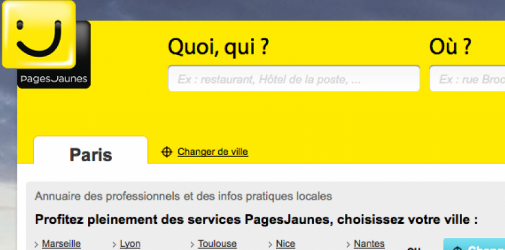 Pages jaunes numériques