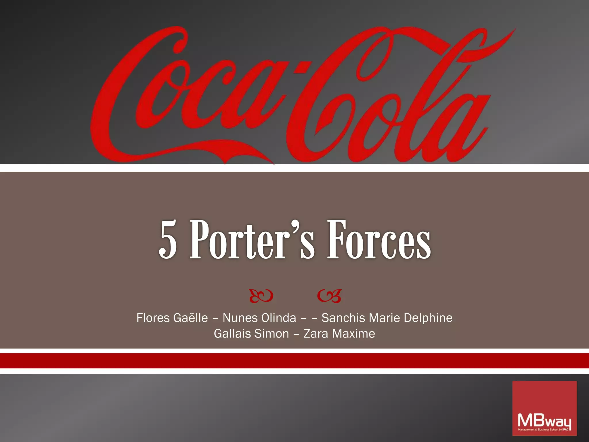 5 forces de Porter Coca-Cola